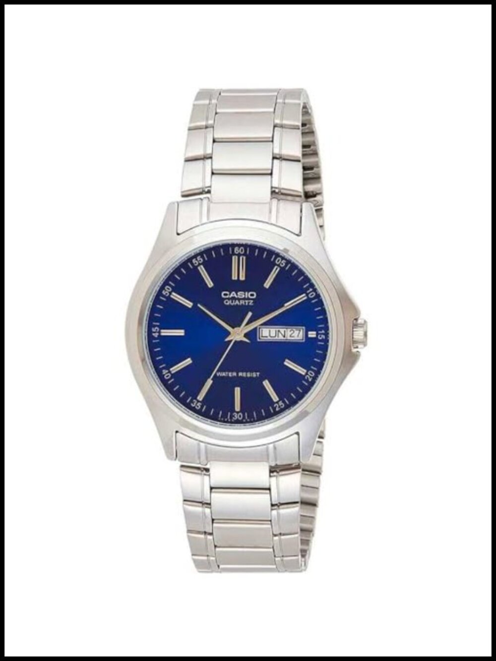 Casio Men's Metal Fashion Analog Day Date Watch Stainless Steel Bracelet